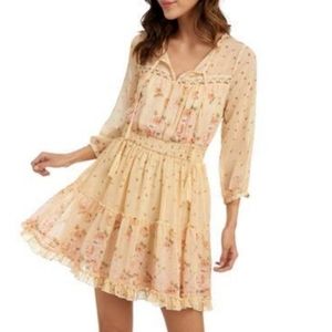 COCO + JAIMESONFloral Chiffon Waist Dress